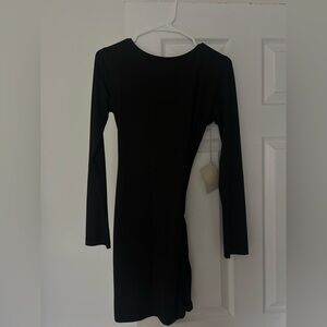 Peppermayo Black Bodycon Long Sleeve MINI Dress
